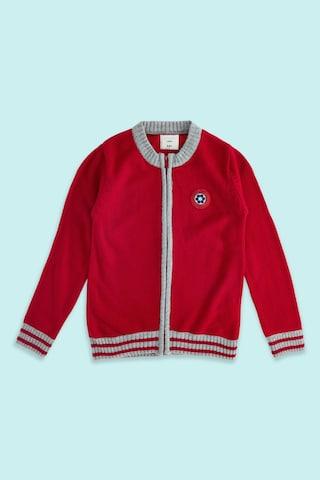 red-solid-casual-full-sleeves-round-neck-boys-regular-fit-sweater