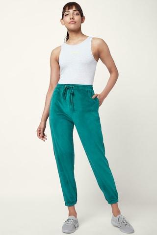 dark-green-solid-ankle-length-active-wear-women-regular-fit-joggers