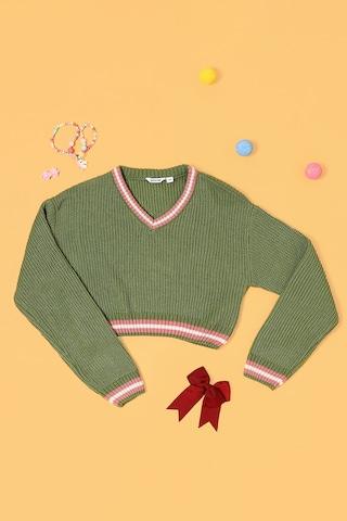 green-solid-casual-full-sleeves-v-neck-girls-regular-fit-sweater