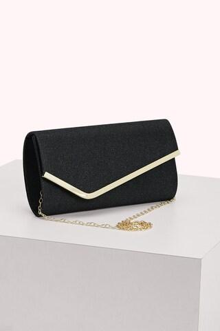 black-shimmer-casual-polyester-women-clutch