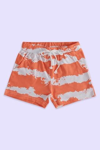 coral-print-knee-length-casual-girls-regular-fit-shorts