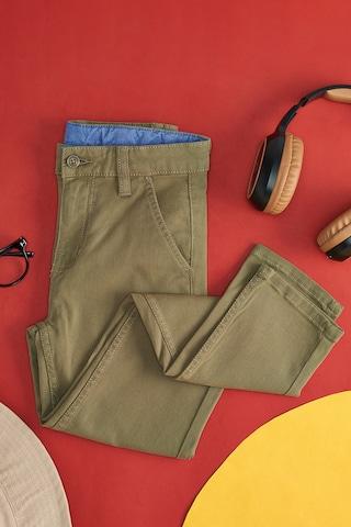 olive-solid-full-length-mid-rise-casual-boys-regular-fit-trousers