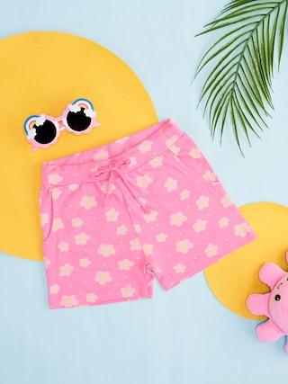 pink-print-knee-length-mid-rise-casual-girls-regular-fit-shorts