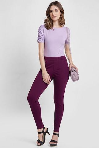 wine-solid-ankle-length-high-rise-casual-women-ultra-slim-fit-track-pants