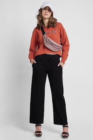 black-solid-ankle-length-high-rise-casual-women-ultra-slim-fit-track-pants