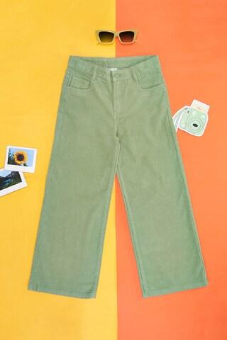 green-solid-full-length--casual-girls-regular-fit--trousers