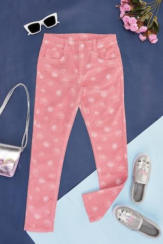 pink-solid-full-length--casual-girls-regular-fit--trousers