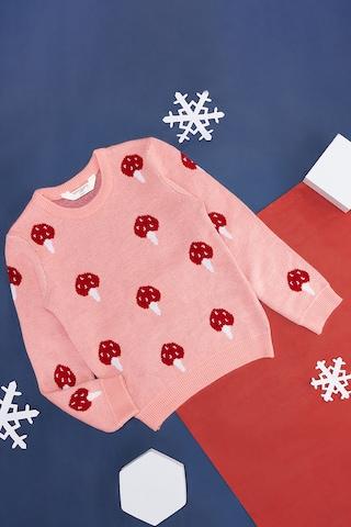 peach-embroidered-winterwear-full-sleeves-round-neck-girls-regular-fit--sweater