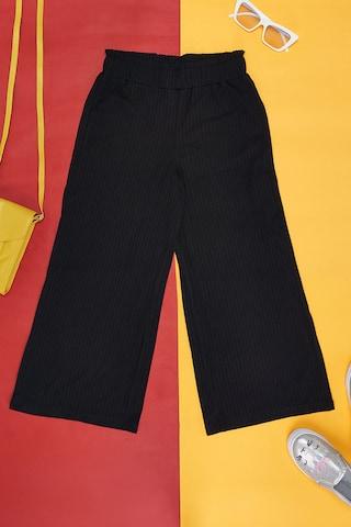 black-stripe-full-length--casual-girls-regular-fit--track-pants
