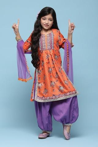 orange-print-full-length-ethnic-girls-gathered-fit-patiala-kurta-dupatta-set