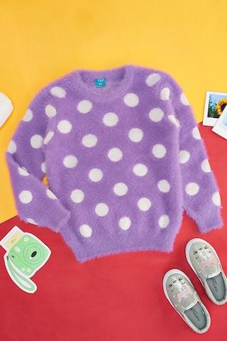 purple-self-design-casual-full-sleeves-round-neck-girls-regular-fit--sweater