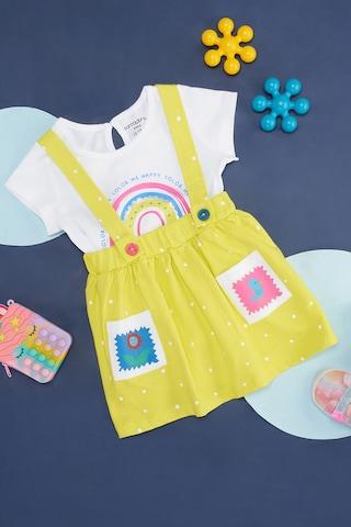 white-print-casual-baby-regular-fit--dungaree