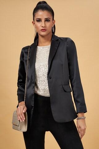 black-solid--formal-women-regular-fit--blazer