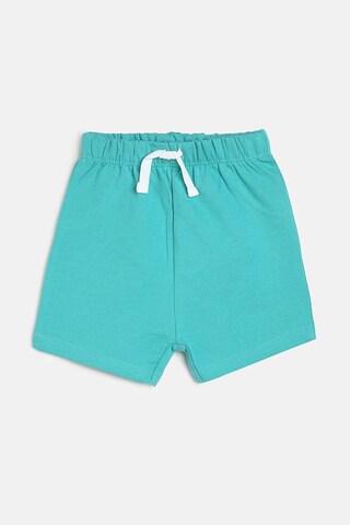 turquoise-solid-casual-boys-regular-fit-shorts