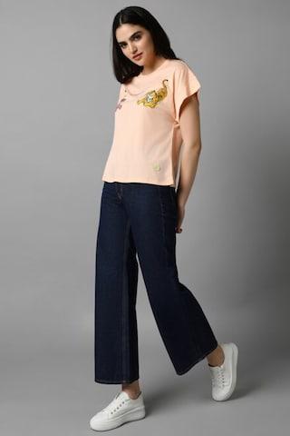 peach-print-casual-half-sleeves-round-neck-women-regular-fit-t-shirt