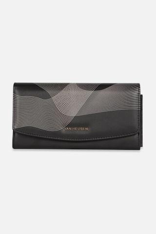 black-print-casual-polyurethane-women-wallets