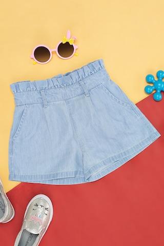 light-blue-solid-cotton-girls-regular-fit-shorts