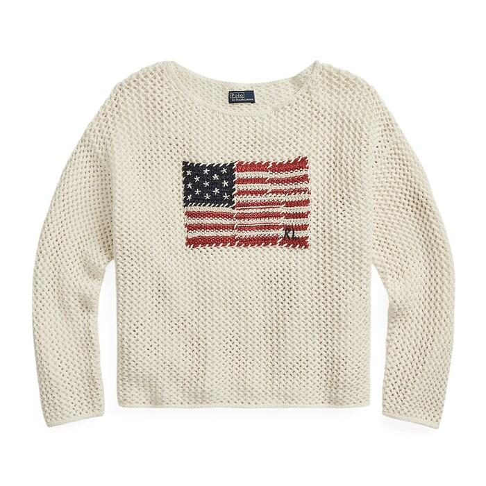 women-cream-patchwork-flag-cotton-linen-sweater