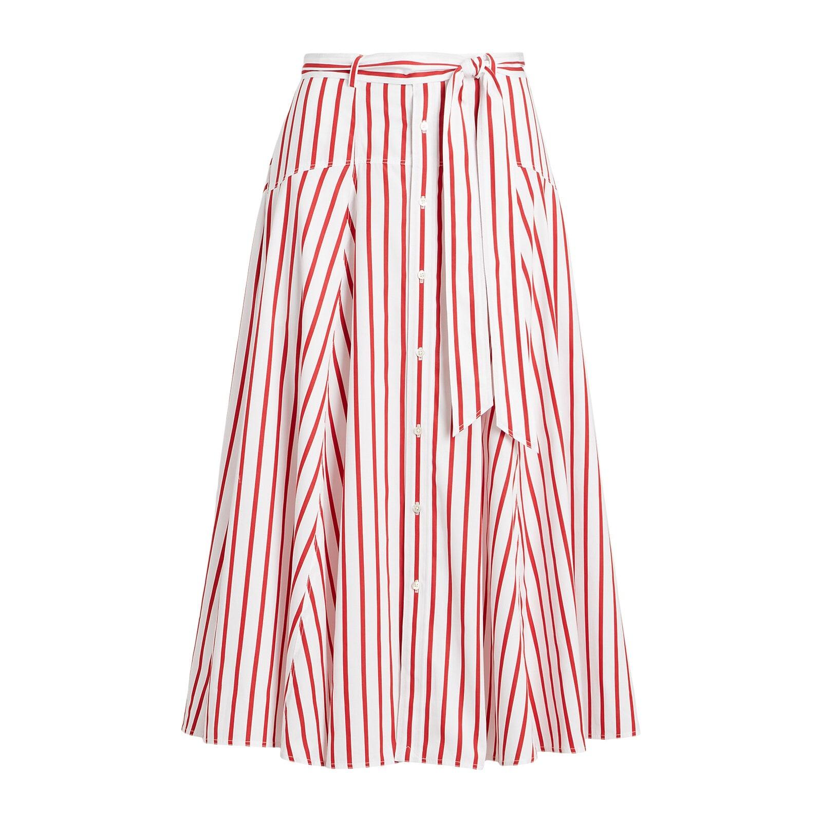 women-red-striped-cotton-a-line-skirt