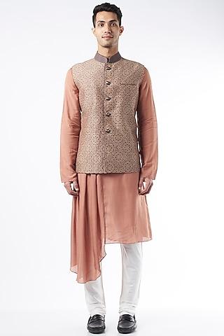 brown-linen-printed-bundi-jacket