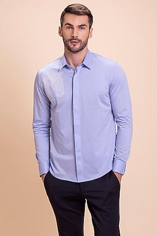 sky-blue-knit-horse-motif-embroidered-shirt