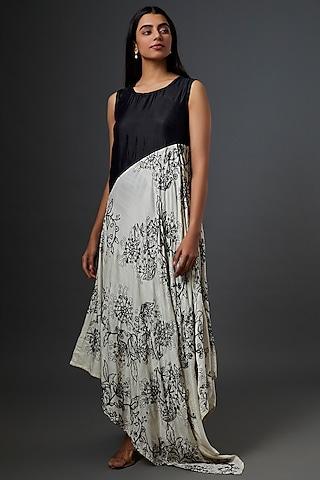 black-&-white-hand-embroidered-dress