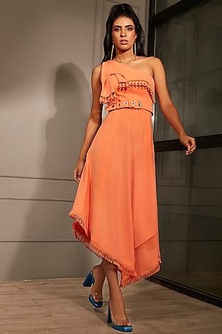 orange-crepe-dress