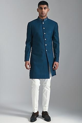 carbon-blue-embroidered-sherwani