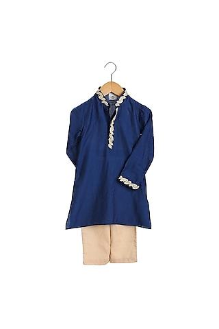 navy-blue-&-gold-embroidered-kurta-set-for-boys