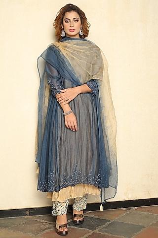 indigo-blue-embroidered-kurta-set
