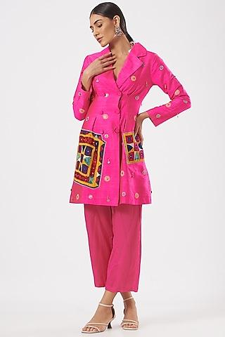 fuchsia-patchwork-embroidered-jacket-tunic