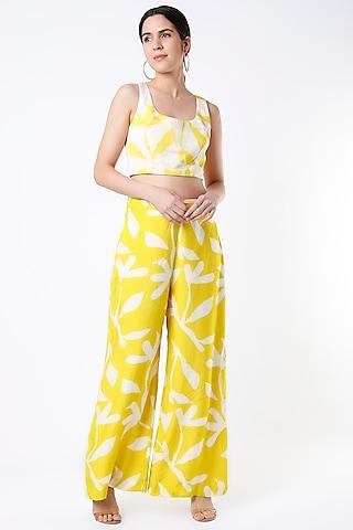 mustard-&-off-white-digital-printed-blouse
