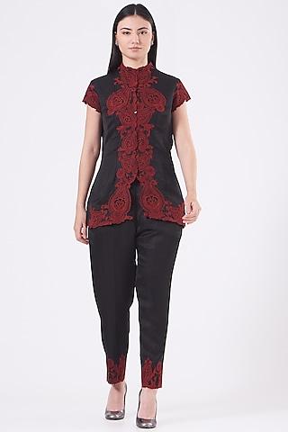 black-thread-embroidered-tunic