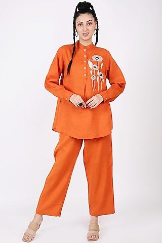 orange-embroidered-blouse