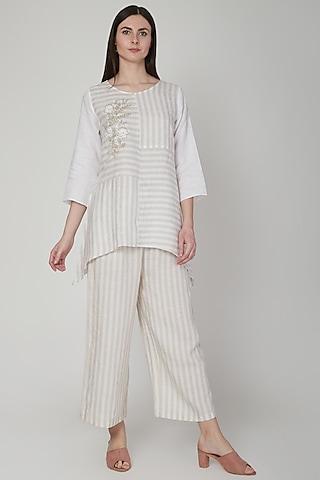 beige-embroidered-&-striped-blouse