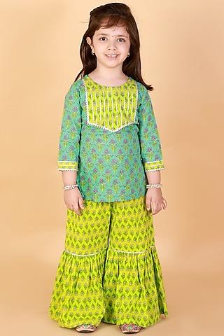 lime-green-printed-sharara-set-for-girls