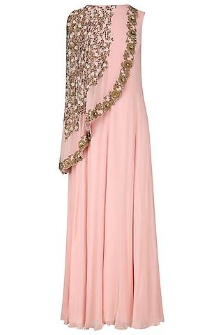 baby-pink-floral-embroidered-cape-tunic