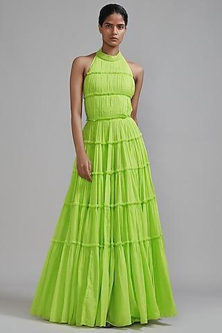 neon-green-mul-tiered-gown