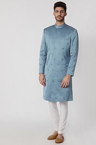 petrol-blue-embroidered-sherwani