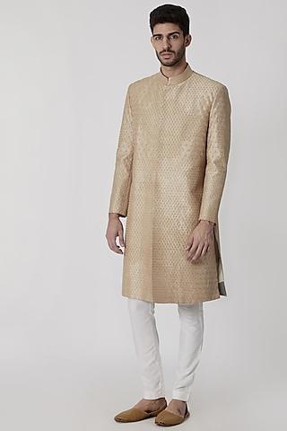 golden-beige-embroidered-sherwani