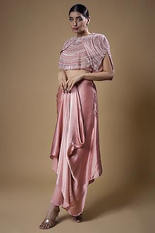 blush-pink-organza-floral-motif-embroidered-cape-set