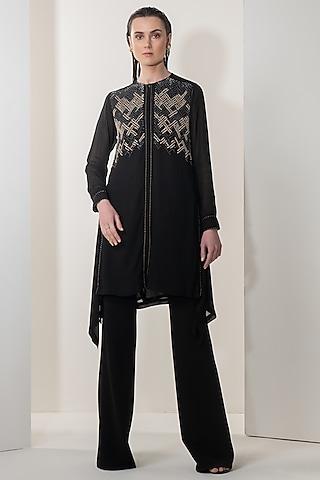 black-embellished-tunic