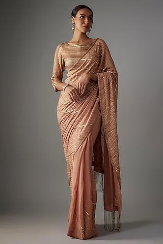 kadambari-pink-chiffon-sequins-embroidered-saree-set
