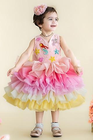 pink-semi-organza-hand-embroidered-dress-for-girls
