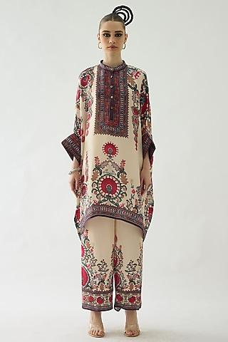 maroon-silk-printed-tunic