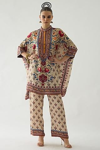 taupe-silk-printed-tunic