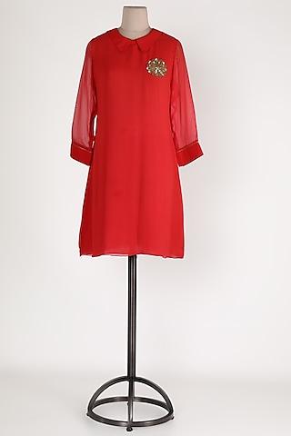 red-patchwork-embellished-tunic