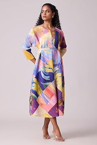 purple-polyester-abstract-printed-dress