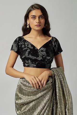 black-cotton-cutdana-hand-embroidered-blouse