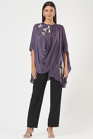 purple-satin-draped-tunic